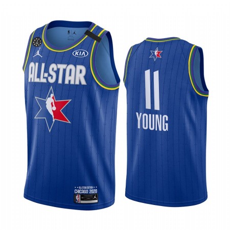 Maglia NBA Atlanta Hawks Trae Young 11 2020 All-Star Jordan Brand Blu Swingman - Uomo